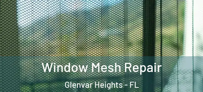  Window Mesh Repair Glenvar Heights - FL